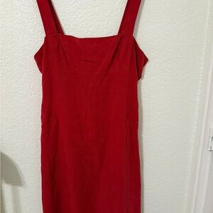 Magaschoni Vibrant Red Midi Dress